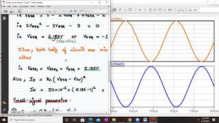 MOSFET differential amplifier in LTspice Estimation of ID VGS and Ad [upl. by Alit]