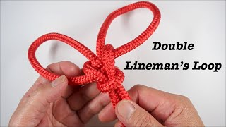 Double Linemans Loop  Knot [upl. by Ierbua]