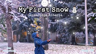 Experienced snow for the first time  VLOG  33  Amy Christian [upl. by Morehouse]