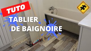 Réalisation dun habillage de baignoire à moindre coût [upl. by Jacoba]