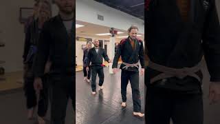 Arm drag to double leg takedown drills at advanced class [upl. by Abocaj]