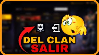 COMO SALIR DE UN CLAN DE FREE FIRE 2024 [upl. by Pegeen520]