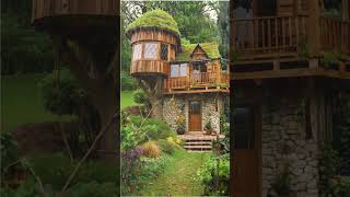 Woodland Serenity  Rain Falling on a Wooden House in the Forest [upl. by Sabian]