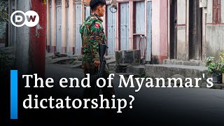 Myanmar The junta is losing on the battlefield says prodemocracy coalition  DW News [upl. by Dowski]