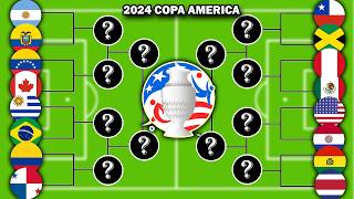 ⚽ COPA AMERICA 2024 🏆 TOURNAMENT  Soccer Marble Simulation [upl. by Ahiel]