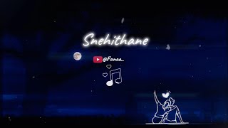 Snehithane song with English lyrics  Masala Coffee  Ar Rahman  Tamil song  Sooraj Santhosh ARR [upl. by Aihsad847]