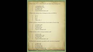 20 objectives question and answers related to acid quiz rrbntpc [upl. by Reedy]