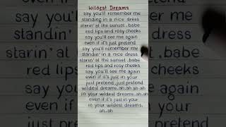 Taylor Swift  Wildest Dreams 🌼 Lyrics REQUESTED taylorswift shorts shortsfeed [upl. by Neitsirk710]