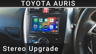 Toyota Auris 2010 Stereo Upgrade Sony XAVAX3250 With Reversing Camera [upl. by Adahs891]