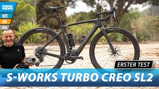 SWorks Turbo Creo SL2 Test Das neue Specialized EGravelbike im ersten Fahreindruck [upl. by Ytteb]