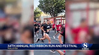 San Benito County hosts Red Ribbon Run to combat substance abuse [upl. by Chelsy]