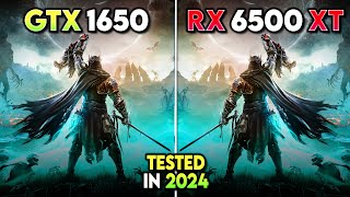 GTX 1650 vs RX 6500 XT  New Games Tested in 2024 [upl. by Donough]