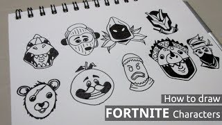 How to Draw Fortnite Characters  Fortnite Drawing [upl. by Yromem]