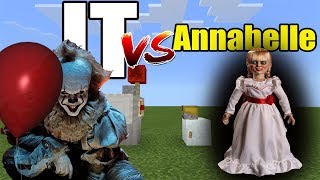 IT vs Annabelle  Minecraft PE [upl. by Ramhaj31]