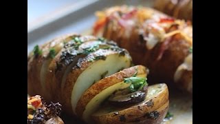 Easy Stuffed Baked Potatoes  Hasselback Potatoes [upl. by Alonso108]