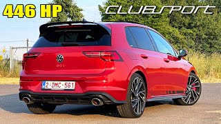 446HP GOLF GTi CLUBSPORT 298KMH  REVIEW on AUTOBAHN [upl. by Munmro]