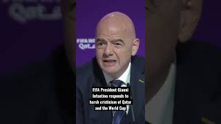 FIFA President Feels A Lot of Things in Response to Qatar World Cup Criticism [upl. by Reg]