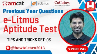 eLitmus PH Test Aptitude Questions and Answers  PYQs of eLitmus  eLitmus Test  Part03 [upl. by Lemra]