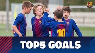 FCB MasiaAcademy Top 5 goals 78 April [upl. by Thilde]