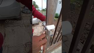 Sliding gate  nylon bearing bracket installation gate bearing gatedesign [upl. by Raffaello]