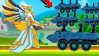 MYTHIC TANK VALKYRIE VS NEW ENEMIES ARMORED TROOP CARRIER  Hills of Steel [upl. by Nuhsed]