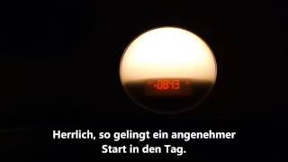 Philips WakeUp Light HF353101  Simulation Sonnenaufgang und Bedienung [upl. by Inava133]