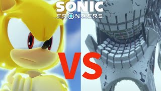 Sonic Frontiers Super Sonic vs Giganto Boss fight Sync 14 [upl. by Dorison]