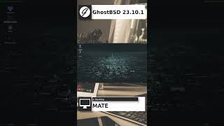 GhostBSD 23101 Quick Overview shorts [upl. by Rekcut702]