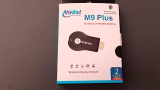 Anycast M9 Plus Wireless Display Dongle Unboxing [upl. by Abbotsen]