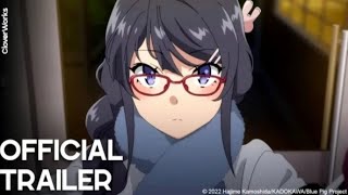 Bunny Girl Senpai Movie 2  Rascal does not dream of a sister venturing out Official Trailer [upl. by Ydollem]