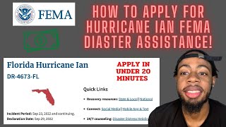 Full FEMA Disaster Assistance Application Walkthrough  Federal Insurance Claim [upl. by Larentia]