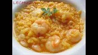 ARROZ CALDOSO CON BACALAO Y GAMBAS [upl. by Baylor253]