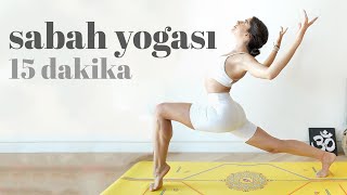 Güne Enerjik ve Mutlu Başla ☀ 15 Dakika Sabah Yogası  Elvin ile Yoga [upl. by Eelyak]