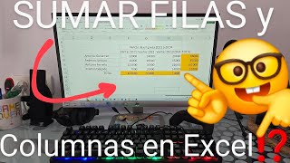 ➕ Como SUMAR FILAS y COLUMNAS en EXCEL FÁCIL y RÁPIDO [upl. by Labanna]