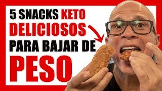 5 SNACKS KETO para Comer Rico y Bajar de Peso Rápidamente 🔥 Dieta Cetogenica [upl. by Essilec]