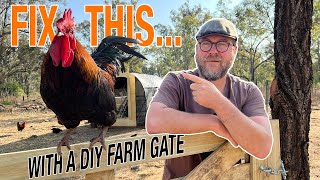 This DIY Farm Gate is going to help our chicken problem [upl. by Assirod]