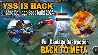 FINALLY YSS IS BACK TO META🤯  Full Build Destruction MLBB [upl. by Cuthbert271]