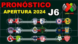 ⚽ El mejor PRONÓSTICO para la JORNADA 6 de la LIGA MX APERTURA 2024  Análisis  Predicción [upl. by Cusick]