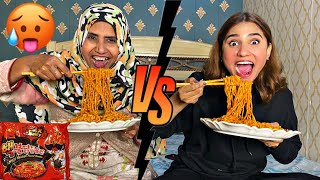 Spicy Noodles Challenge 🥵 With Mama  NA58 [upl. by Woodhead]