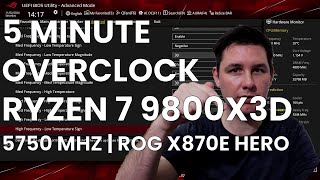 5 Minute Overclock Ryzen 7 9800X3D to 5750 MHz [upl. by Burty284]