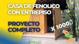 Casa de fenolico x sólo 1000 dólares house construção constructionsite gebäude [upl. by Teufert]