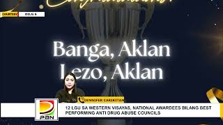 12 LGU SA WESTERN VISAYAS NATIONAL AWARDEES BILANG BEST PERFORMING ANTI DRUG ABUSE COUNCILS [upl. by Oiralednac]