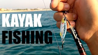 GROSSA Aguglia a SPINNING da KAYAK con Jig da 20 gr cercavo altro [upl. by Siravat]