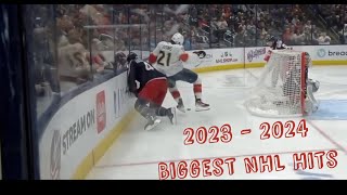 The Biggest Hits of the 20232024 NHL Season [upl. by Attennek]