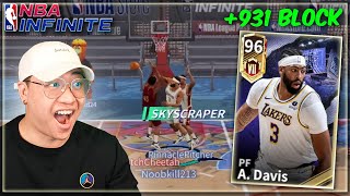 AD IS A BLOCKING MACHINE NBA INFINITE GAMEPLAY LEGENDARY ANTHONY DAVIS [upl. by Adnohsirk]