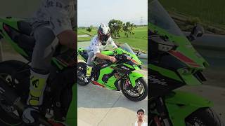 Kawasaki 💫 rider bike rider ytshorts shortsfeed zx10r speedbike automobile tranding shorts [upl. by Chem]