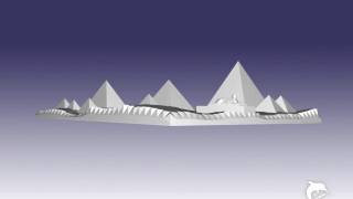 3d model of the pyramids of Giza [upl. by Oinoitna98]