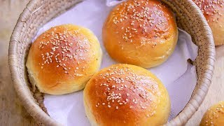 Eggless Bun Recipe  Homemade Bun Recipe  Burger Bun Recipe [upl. by Harvison]