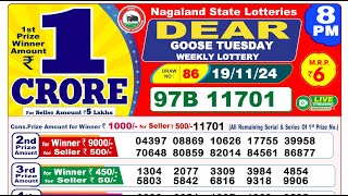 🔴Lottery Sambad Today 0800pm 191124 Dear Lottery Result Pdf Download [upl. by Allehcim747]