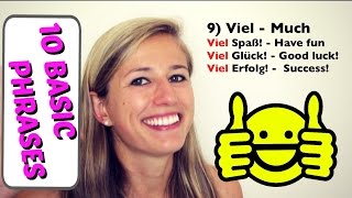 GERMAN LESSON 55 10 Basic German Words EVERY Beginner MUST know [upl. by Nyltyak148]